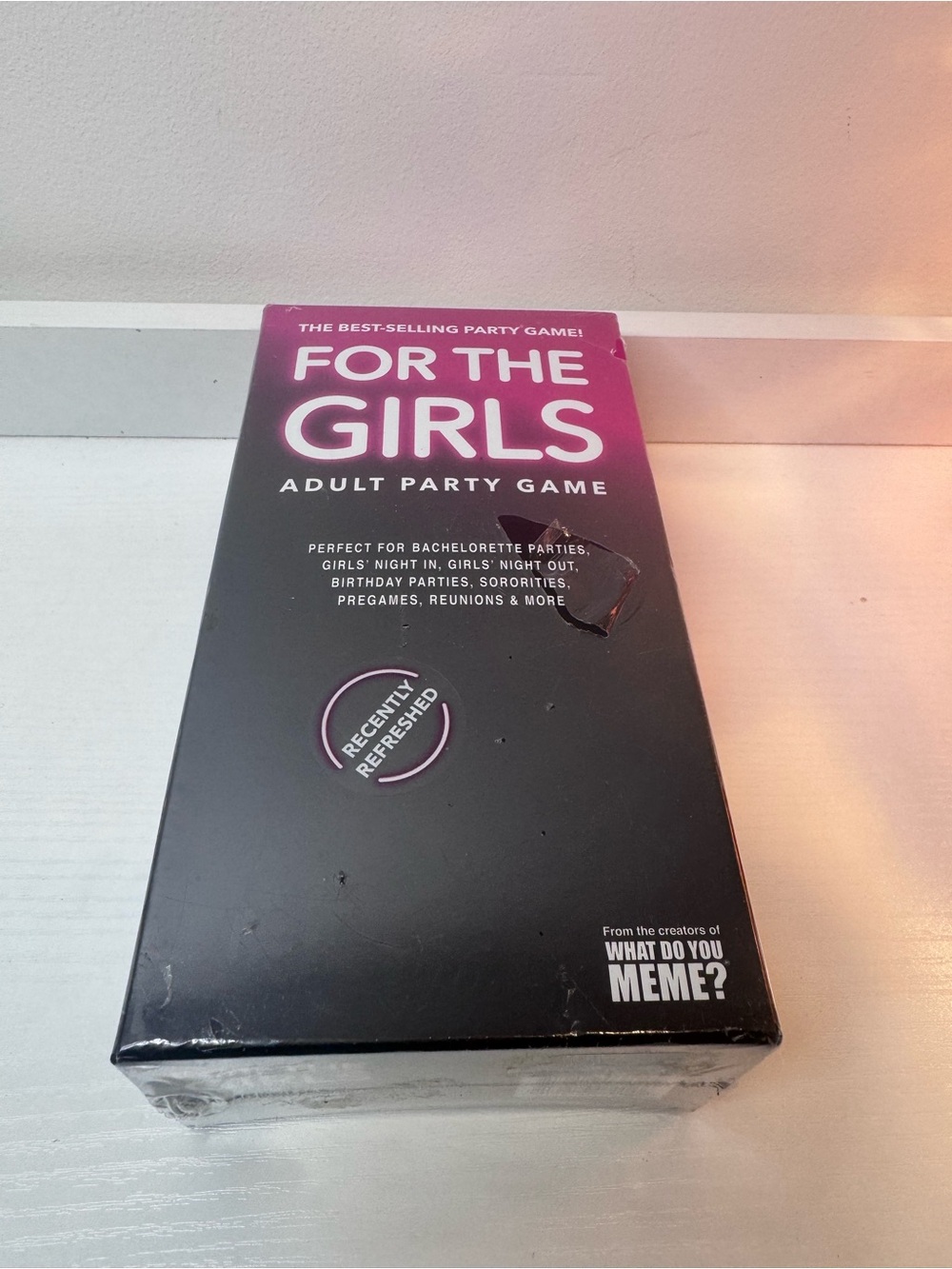 For The Girls Adult Party Game - Pink and Black